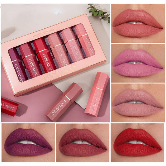 Matte  Waterproof Six Lipstick Gift Box Set