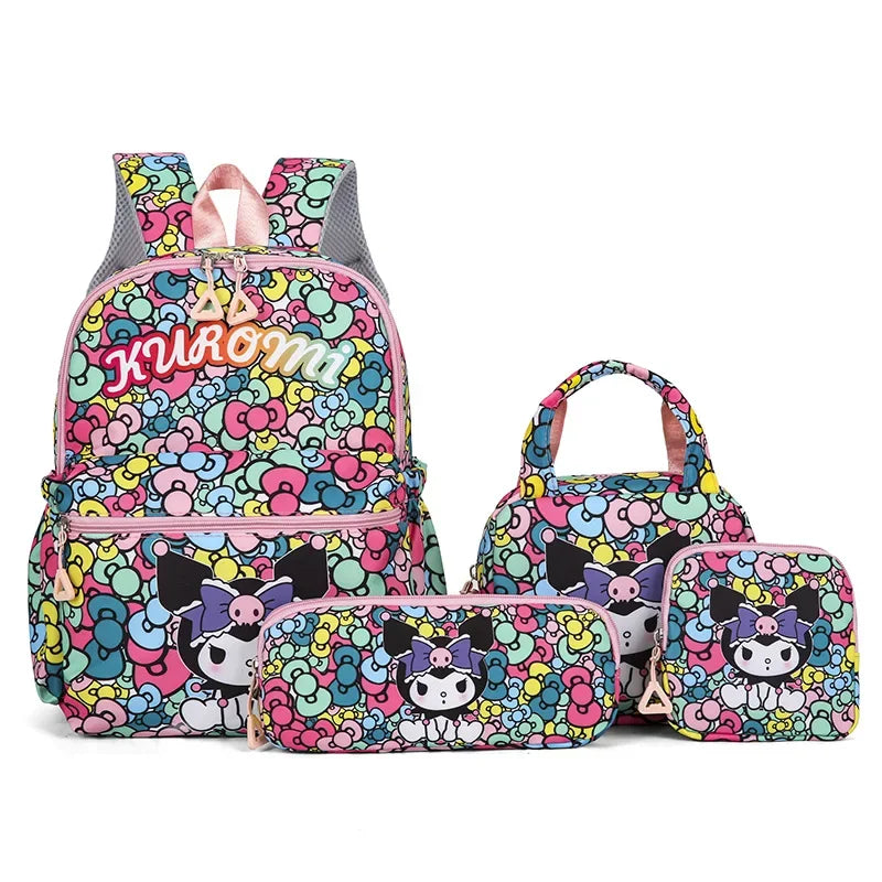 Hello Kitty School Backpack Set-4pcs. (Backpack, Pencil Case, Handbang, Wallet)