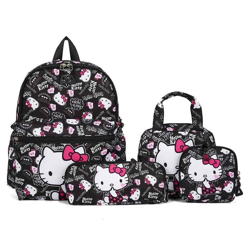 Hello Kitty School Backpack Set-4pcs. (Backpack, Pencil Case, Handbang, Wallet)