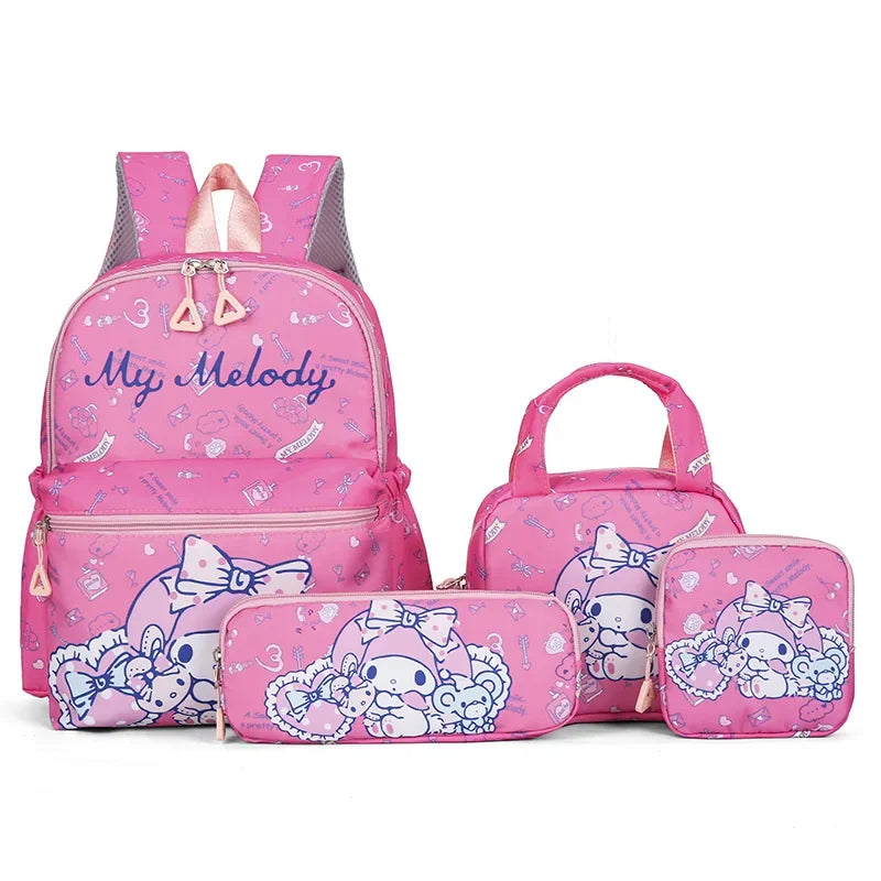 Hello Kitty School Backpack Set-4pcs. (Backpack, Pencil Case, Handbang, Wallet)