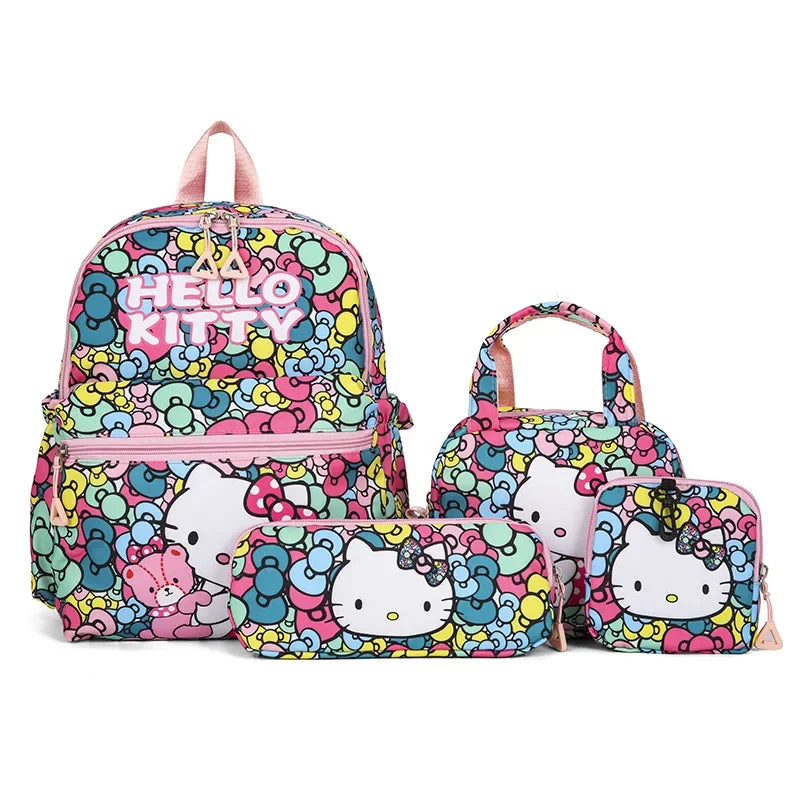 Hello Kitty School Backpack Set-4pcs. (Backpack, Pencil Case, Handbang, Wallet)