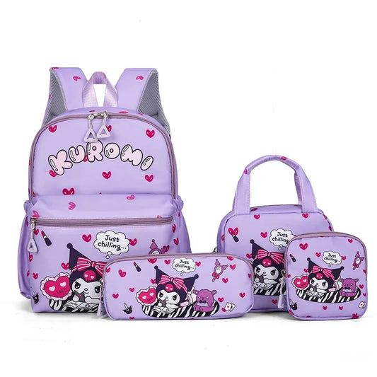 Hello Kitty School Backpack Set-4pcs. (Backpack, Pencil Case, Handbang, Wallet)