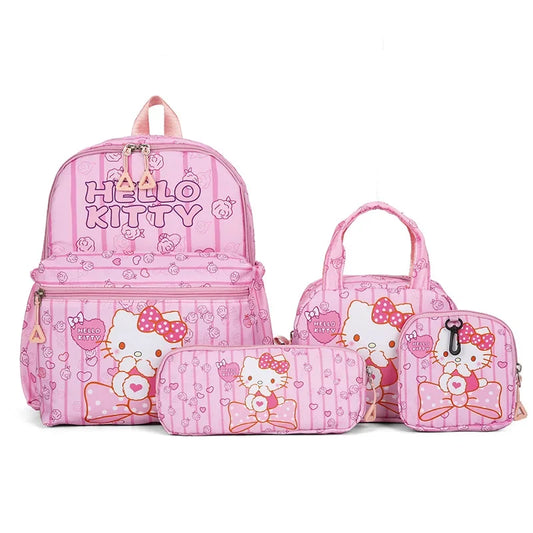 Hello Kitty School Backpack Set-4pcs. (Backpack, Pencil Case, Handbang, Wallet)